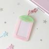 Strawberry Photocard Holder Scratch-Proof Kpop Card Holder Acrylic Card Holder Transparent For Backpack Ornament Girls Bag