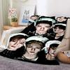 Korea Kpop Stray Kids 3D Singer Soft Flannel Blanket for Beds Bedroom Sofa Picnic,Throw Blanket for Cover Outdoors Leisure Gift
