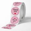 500pcs/1 roll  love heart roll stickers, thank you stickers, sticker craft stickers, wedding birthday decoration labels