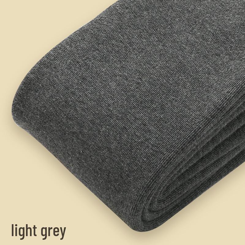 Women's High-Waist Ribbed Leggings - 500g Combed Cotton Fleece-Lined, Slimming & Anti-Pill, for Autumn/Winter