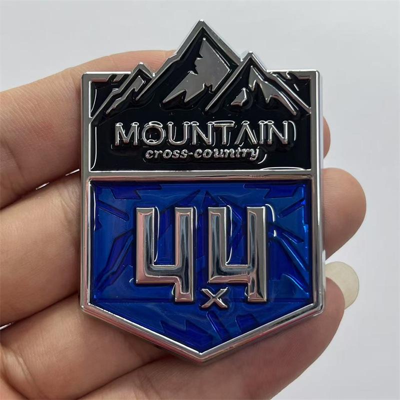 JEEP Wrangler Highlander 4X4 Off-Road Metall Schneebirge Emblem Aufkleber