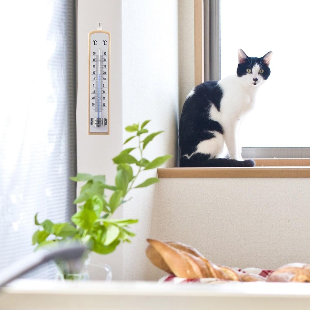 Universal Analog Thermometer Outdoor Indoor Room Wall Mounted