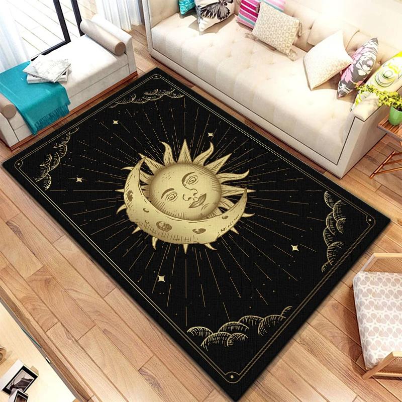 Scale of Justice Magic Astrology Esoteric Carpet for Living Room Rug Bedroom Kitchen Mats Anti-Slip Rugs Yoga Mat Decorative Rug