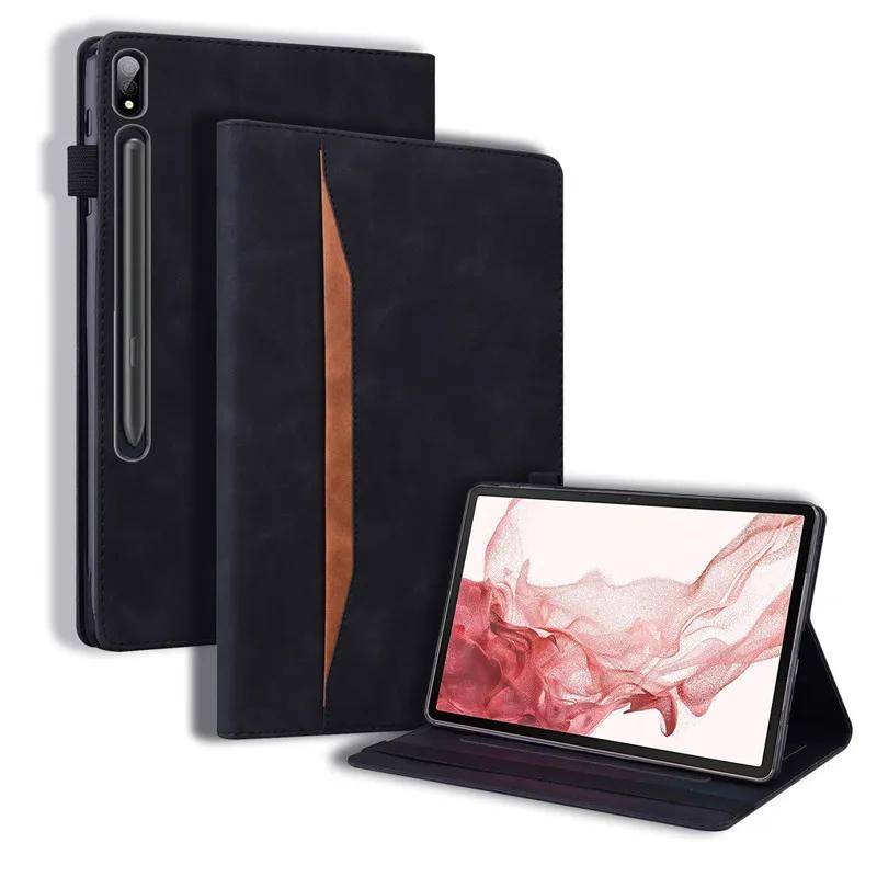 For Samsung Tab S9 FE Case 10.9" Luxury PU Leather Wallet Flip Cover for Funda Galaxy Tab S9 FE Tab S9 Case Cover Coque