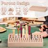 46/98 Holes Screwdriver Holder Wood Storage Rack Organizer For Scissors Screwdriver Wrench Pliers,Desk Top Tool Storage Rack