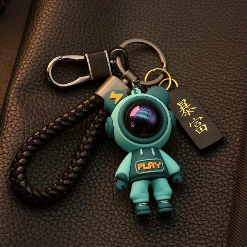 Little Bear Cartoon Starry Sky Keychain & Car Pendant