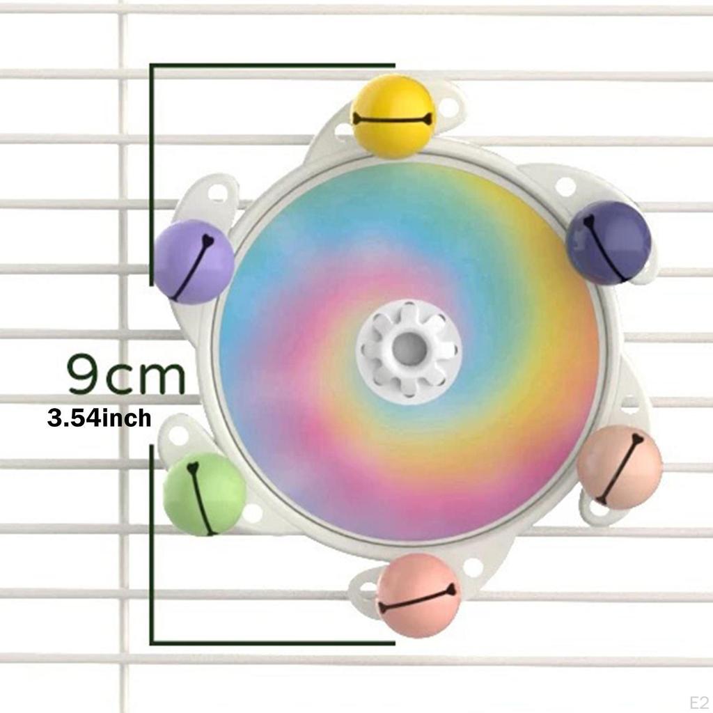 Bird Toys for Parakeets,Parrot Toy Wheel Chewing Portable Exercise Rattle Small Birds Lovebirds