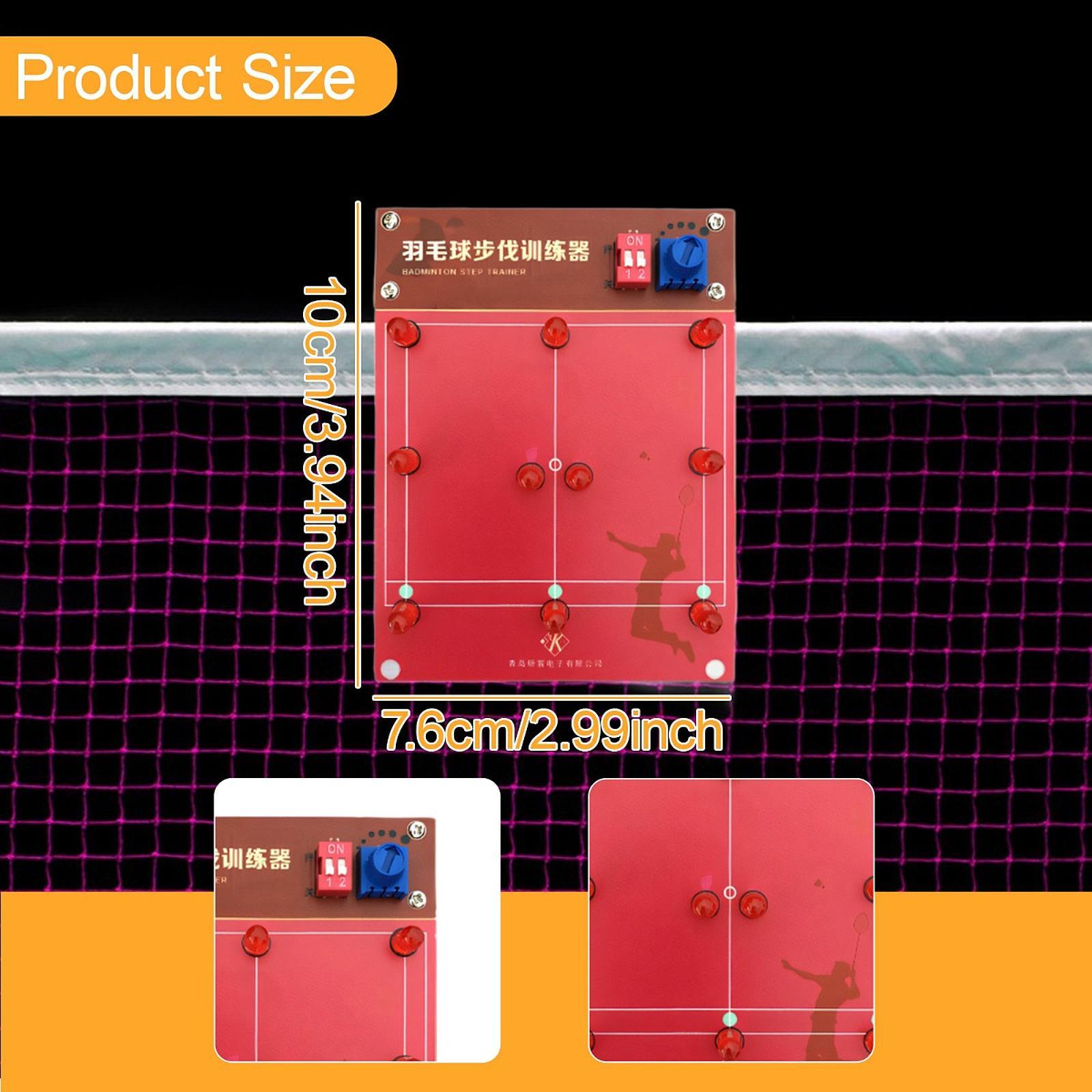 

Badminton Pace Trainer Portable Badminton Footwork Training Tool Single Practice Badminton Step Practice Aid for Teaching