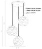 Lampa Wisząca Palermo PND-2424-3S-WH Italux