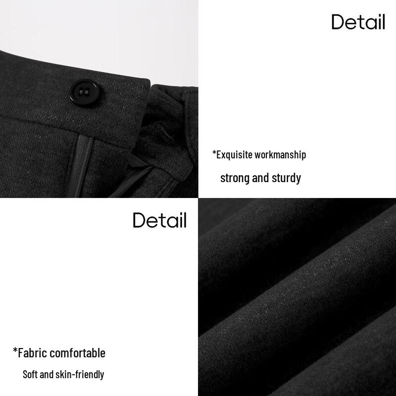 Women's Premium Wool Blend High-Waist Wide-Leg Casual Trousers