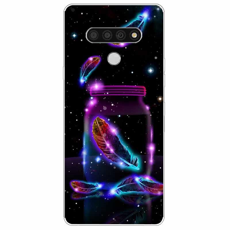 Soft Print Cover For LG K51 K61 V50 V60 Thinq Case Cute Cat Silicone Coque for LG K61 V50 Thinq Cases K 61 Shockproof Shell Bag