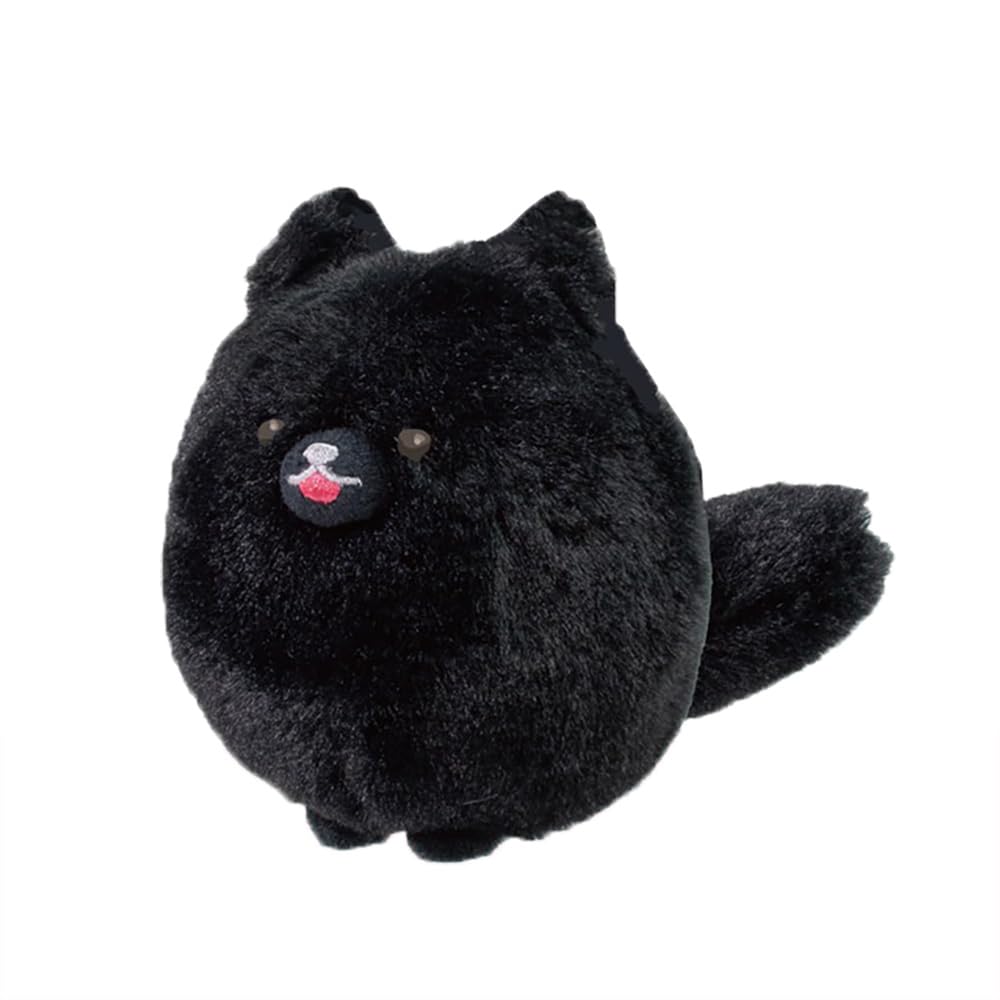 

Tail-wagging Pomeranian mascot stuffed toy, approx. 12.5cm (black pomeranian)