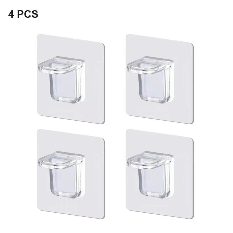 

4/10/20 шт. Клейкий крючок-кронштейн, Фиксированный крючок для перегородки шкафа-купе, Бытовой кухонный прочный крючок-кронштейн M