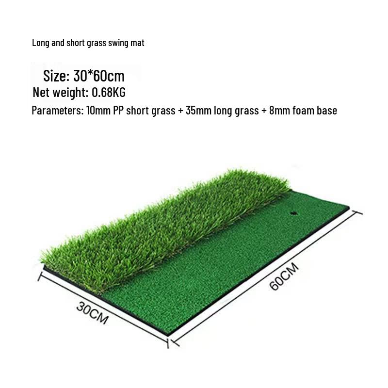 Portable Thickened Golf Hitting Mat for Indoor/Outdoor Practice