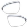 2Pcs Car Left Right Side Rearview Mirror Rain Eyebrow Cover Trim Fit For Hyundai Tucson   Silver
