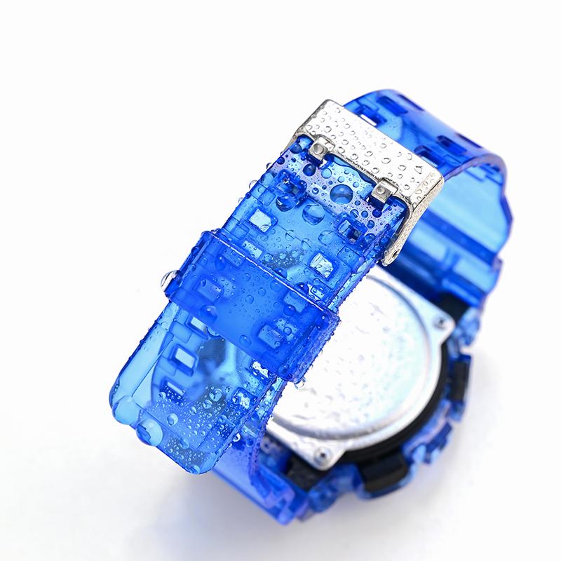 För Casio G-Shock GA-100/110/120 GD-100/110/120 GAX-100 GLS-100 Silikonarmband Boettsats Transparent Sportklocka Armband