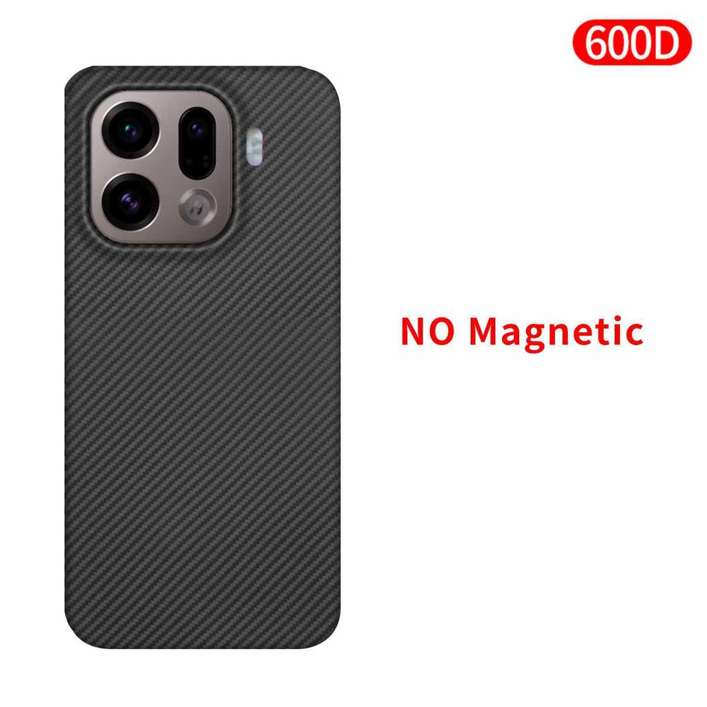 For Oppo Find X9 Pro/x9 Carbon Case 600d Kevlar Fiber Aramid Fiber Fabric Ultra Thin Hard Cover Magnetic Balck Slim Light Red