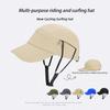 9274-New Summer Women's Outdoor Cycling Sun Hat, Women's Lightweight Breathable Baseball Cap, Windproof Drawstring Surfing Hat