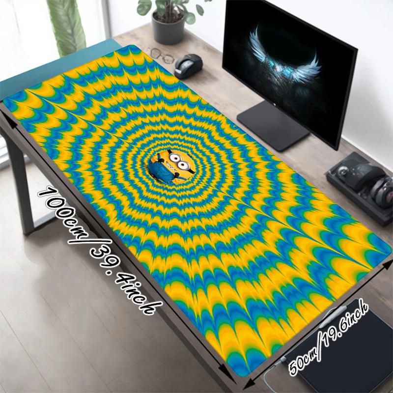 Minion Xl Gaming Mouse Pad Nonslip Rubber Base Stitched Edge Waterproof Desk Mat For Pc Laptop Gamer Office Computer Accessories C92981