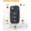 Key Fob Replacement Fits for 2012-2016 Volkswagen Beetle Passat/ 2011-2016 CC Eos Golf GTI Jetta Tiguan Touareg Keyless Entry Remote Control