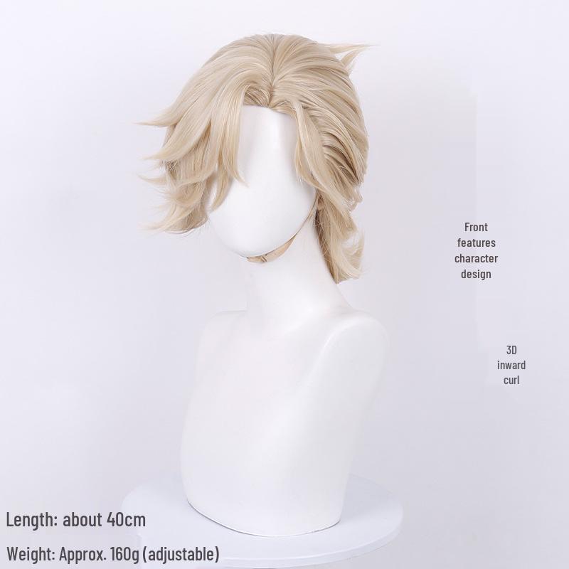 Cardamom Identity V Esports SRE Team Knight Cosplay Medium-Length Wig
