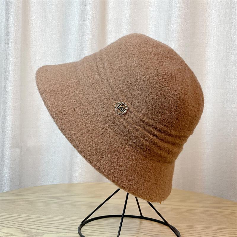Hat Women Autumn and Winter Warm Knitted Bucket Hat Fashion Bucket Hat Basin Hat