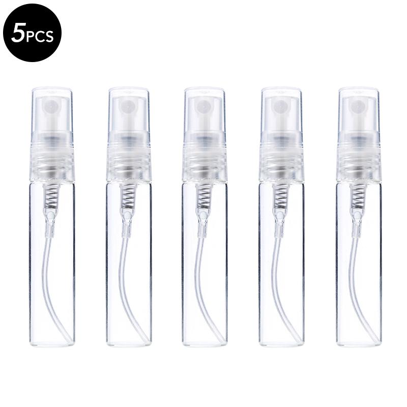 5/10/20/30/50Pcs Mini Spray Bottle Empty Perfume Atomiser Clear Perfume Bottle 3ML 5ML 10ML Refillable Portable Sample Tool 7