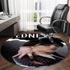 1pc Addams Family Wednesday2 Print Round Carpet Chair Round Carpet Suitable for Bedroom Living Room Home Decorative Carpet