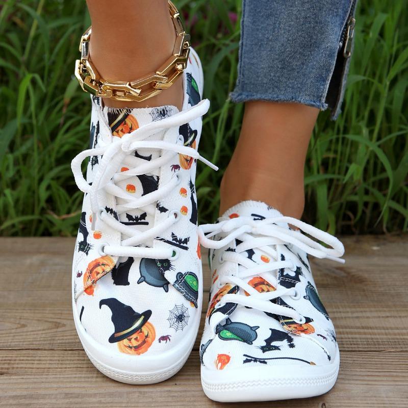 New women's fashion canvas shoes lace-up flat casual shoes