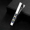 Fashionable and trendy men's diamond-encrusted alloy metal tie clip, business tie clip, accessory source T1067