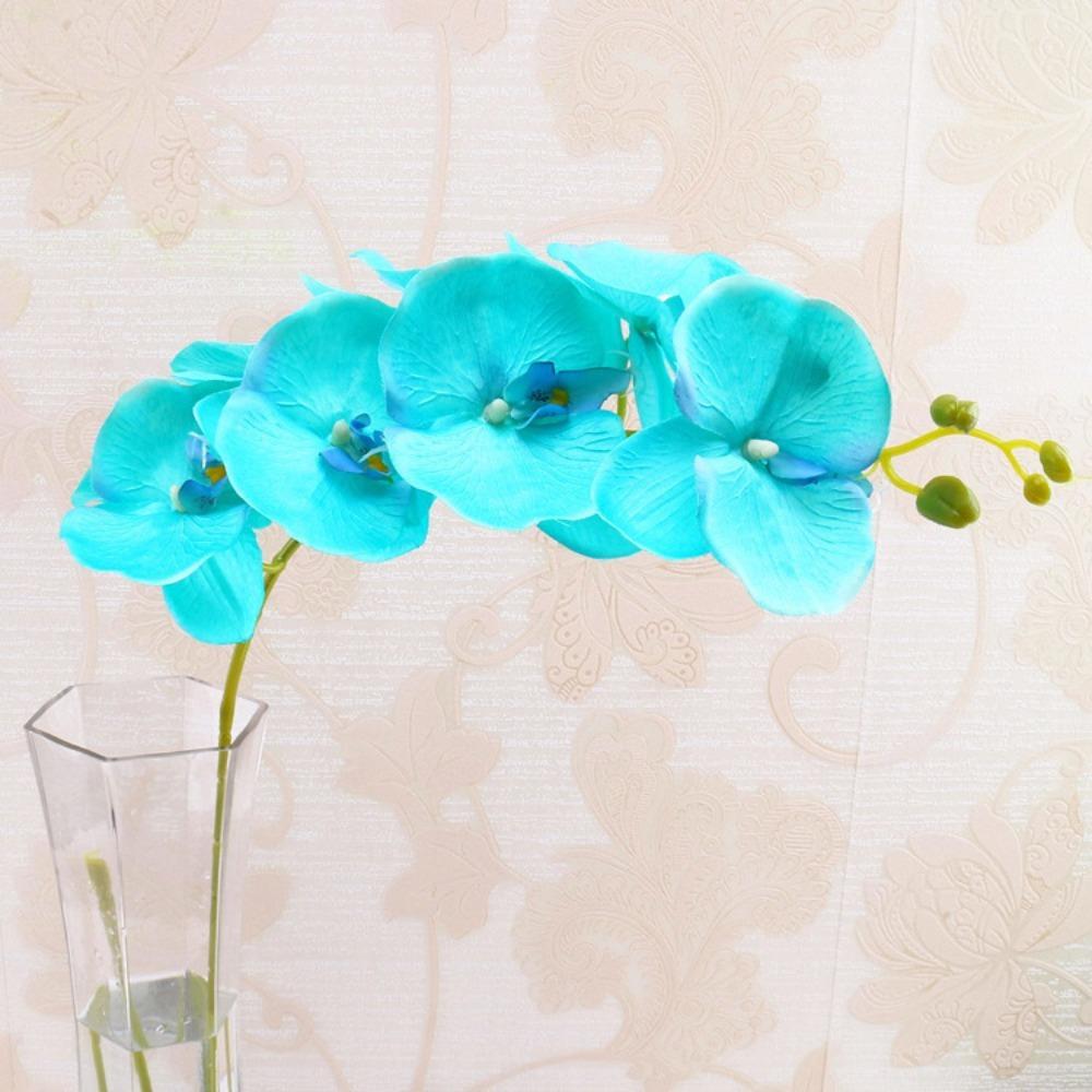 DIY Craft Butterfly Orchid Artificial Silk Fake Plant Flower  Home Decoration