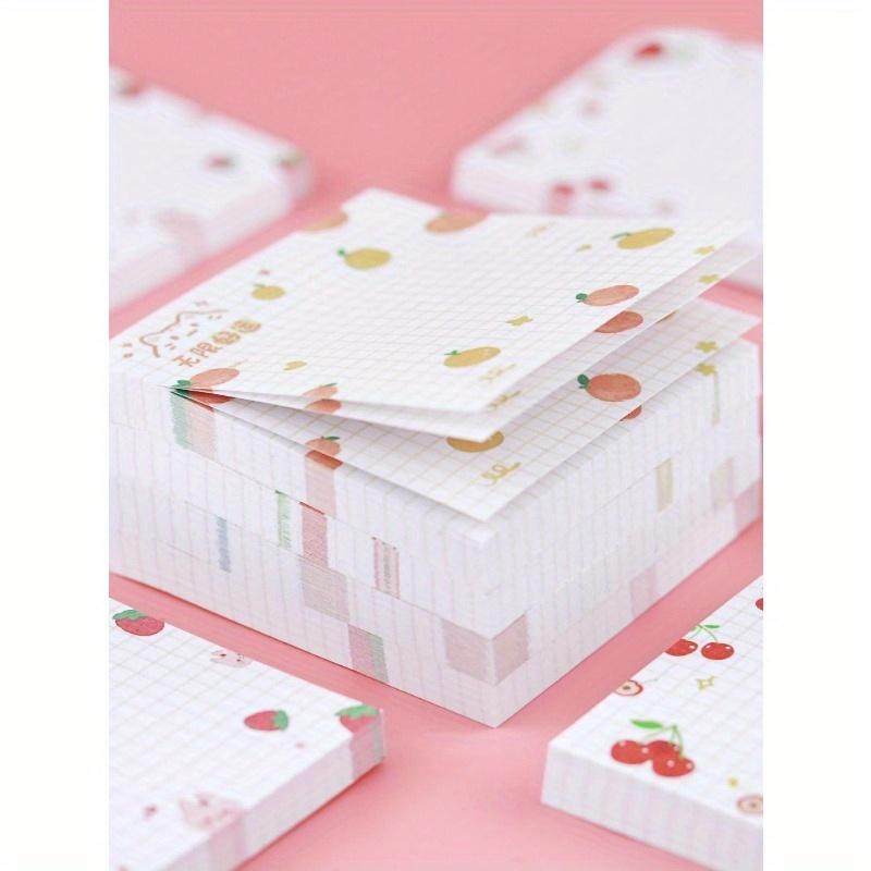 1book/80sheets Random Cute Fruits Design Memo Pad For Students, Office, Home Reminder Notes Back To School