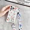 Cute Cartoon Snoopy 3D Love Heart Lanyard Wrist Strap Stand Clear TPU Phone Case For iPhone 11 12 13 14 15 16 Pro Max Plus Cover