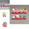 Adorable Kirby Anime Games Cute Cartoon Pink Kirby Waddle Dee Doo Collectible Mini Dolls