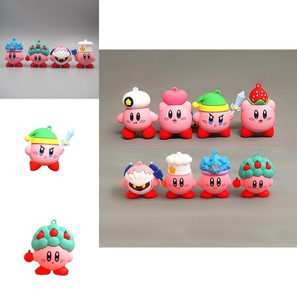 Adorable Kirby Anime Games Cute Cartoon Pink Kirby Waddle Dee Doo Collectible Mini Dolls