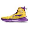 New LiNing YuShuai 13 Boom Coverage Balance Lightweight High Top Basketball Shoes Men's Purple Gold ABAP065-11