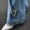 Design Sense Imitation Pearl Fringed Pants Anklet Decoration Women, Sweet And Cool Shortened Multi-Purpose Brooch Pendant