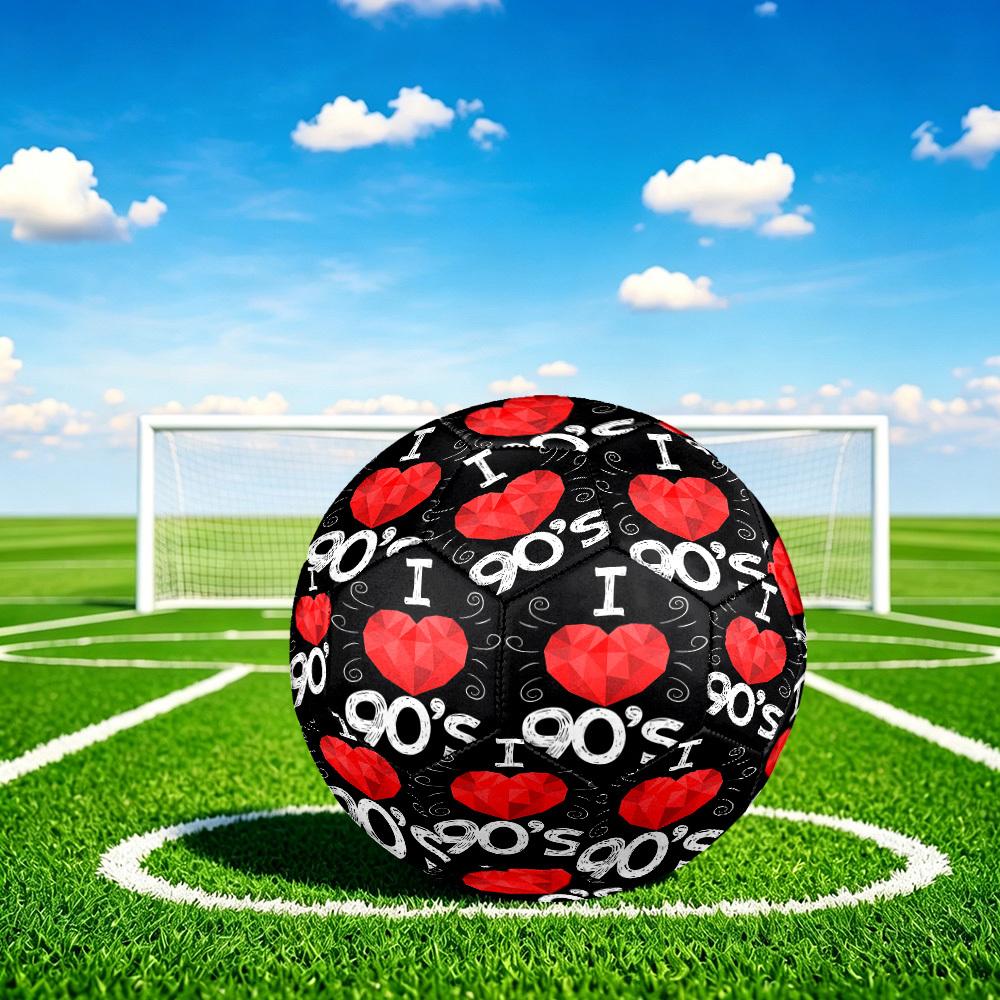 1pc Love S Style Size 5 Soccer Ball Professional Match Training Football Indoor &Outdoor Sports Ball Lightweight Durable c6532