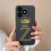 For Tecno Itel A70 Case Luxury Crown Letter Pattern Liquid Silicone Back Cover For ItelA70 A 70 New Design Advanced Sense Shell