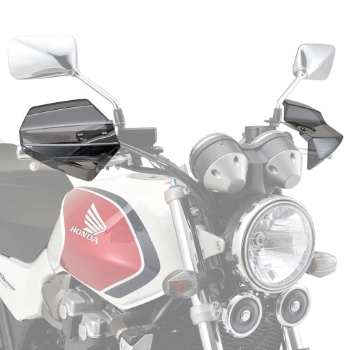 Daytona Motorcycle Knuckle Guard Polycarbonate General Purpose Aero Knuckle Visor Left and Right Set Smoke 90962