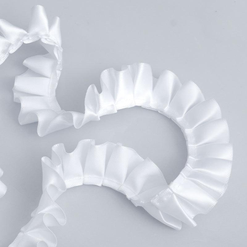 

Материалы для рукоделия Элегантная многофункциональная 2,5 см одинарная полиэстеровая кружевная одежда юбка кукла DIY Craft Hat Ювелирные изделия Аксессуары Домашнее украшение ordinary model 2.5cm*10 yards