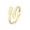 Gold Hug Ring - No Fade, European American Style, Fashionable Couple Finger Ring