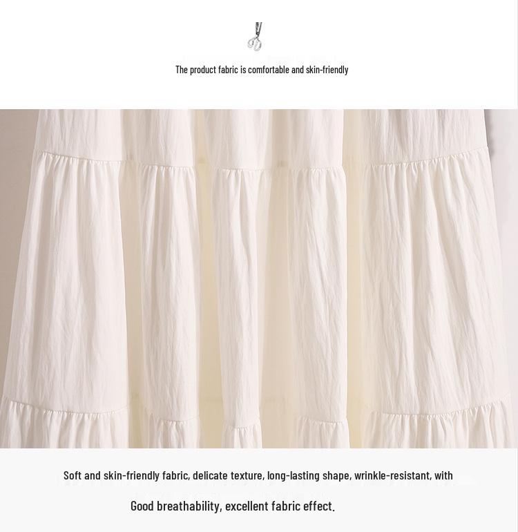 Plus Size Pink Summer A-Line Skirt with Sweet, Slimming Waist-Cinched Layers
