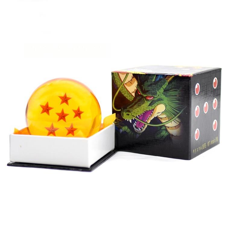 7.6Cm Large Dragon Ball Crystal Balls Set 1-7 Stars Anime Collectible Model Desktop Ornament Gift For Gift Box
