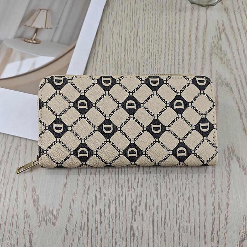Women's Long Genuine Leather Wallet - Large Capacity, Simple Zipper Clutch and Multi-functional Coin Purse
