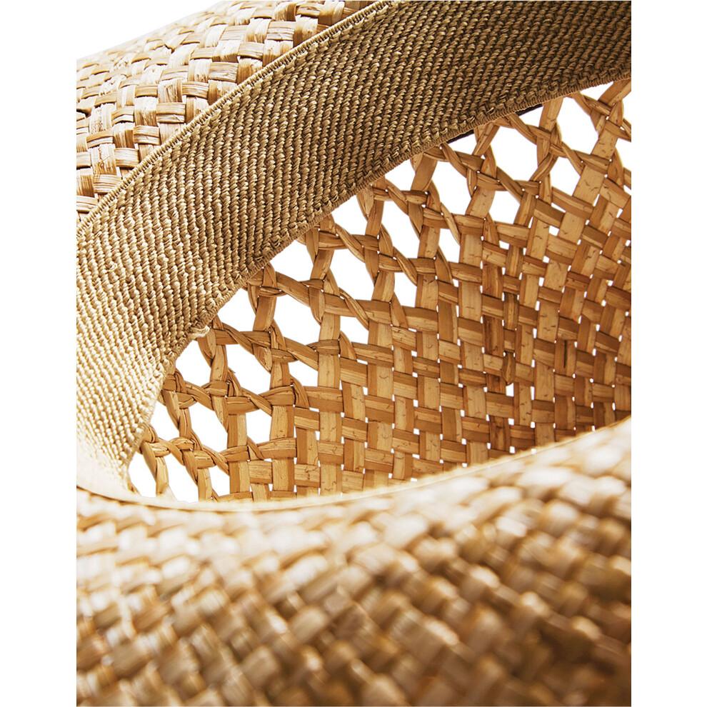 100% Straw Unisex Cowboy Hat Men Women Handmade Western Sun Hat Wired Brim