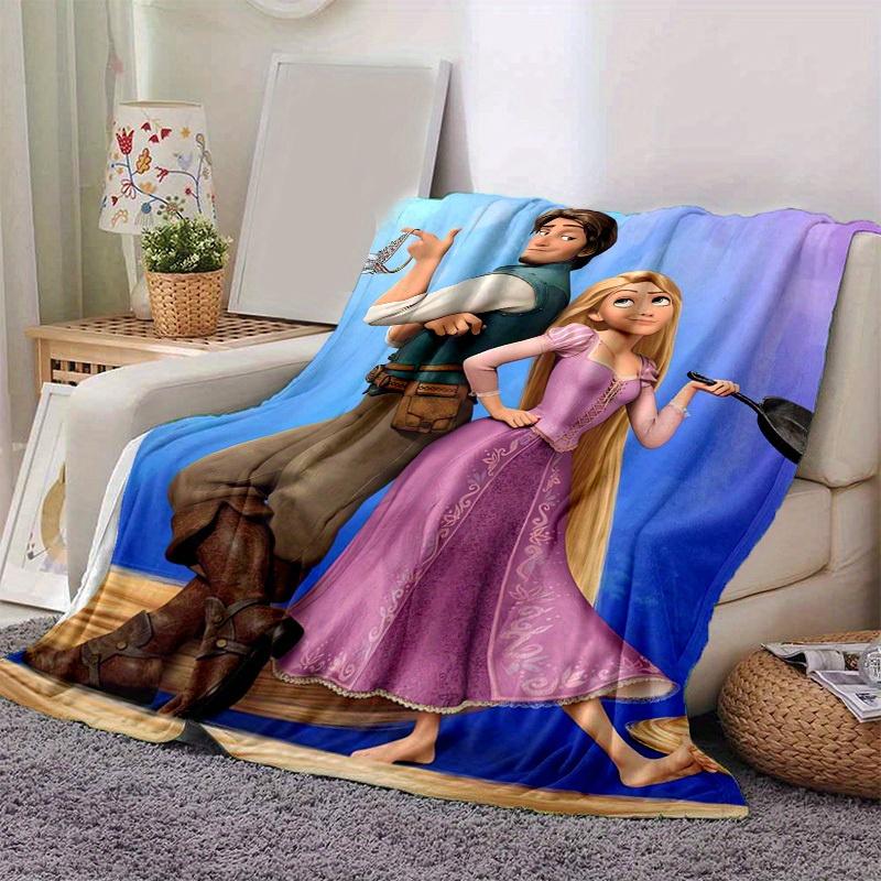 1 st, Tangled Rapunzel & Flynn Rider Plaid Woondecoratie, Bankhoes, Buitenkleed, Cadeau voor Vrienden, Flanellen Deken, Geschikt voor
