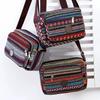Multi Layer Messenger Bag Women 2024 Striped CanvasSingle Bag Woman Mobile Phone Crossbody Bag NylonOxford Shoudler Bag