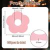 FINGERINSPIRE 150 Pcs Drink Name Tags for Wine Glasses Flower/Round Shape Pink Paper Wine Glass Marker Blank Wine Glass Charm Cocktail Champagne Tag