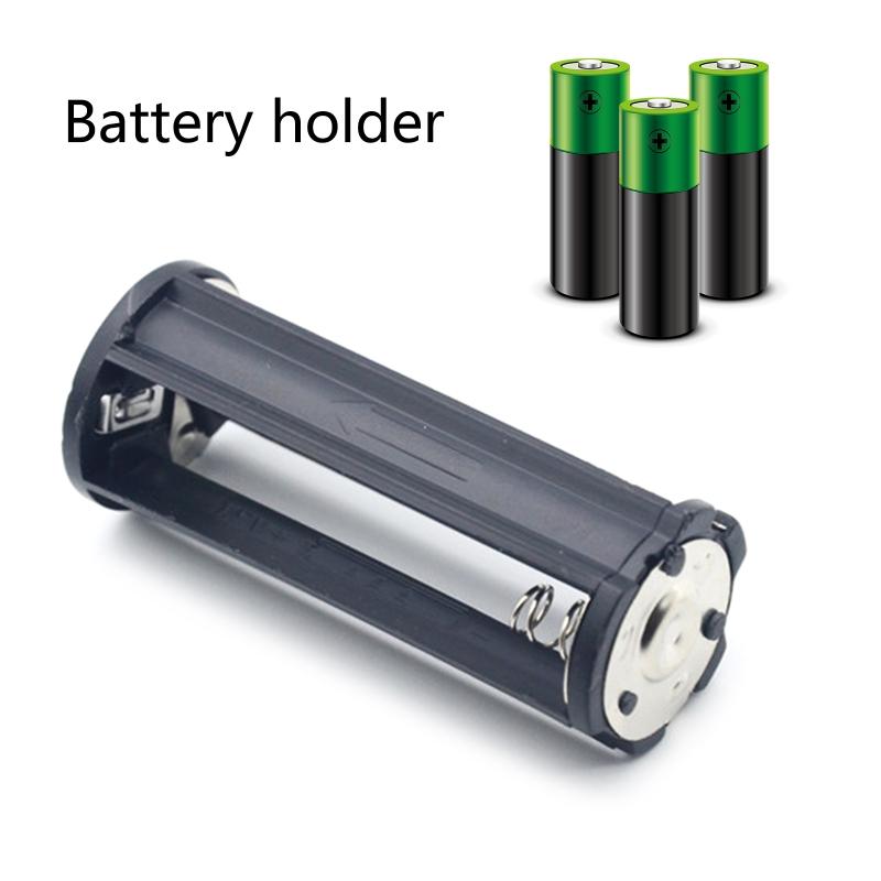 Black Cylindrical Type Plastic Battery Holder For 3A Battery Converter Box Toy flashlighting Lamp Adapter for Case